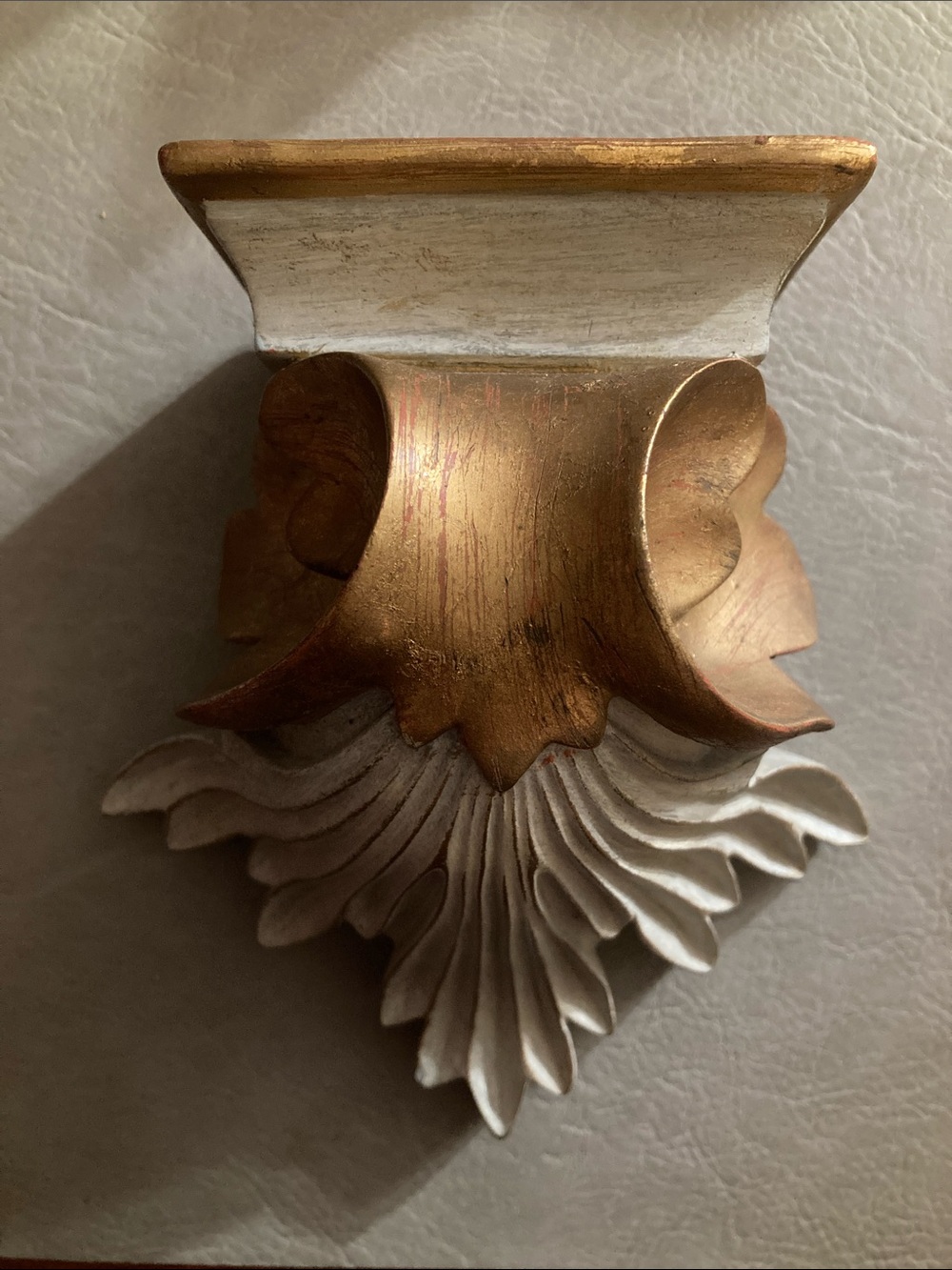 Gold and White Decorative Wall Corbel - Classic Home Accent